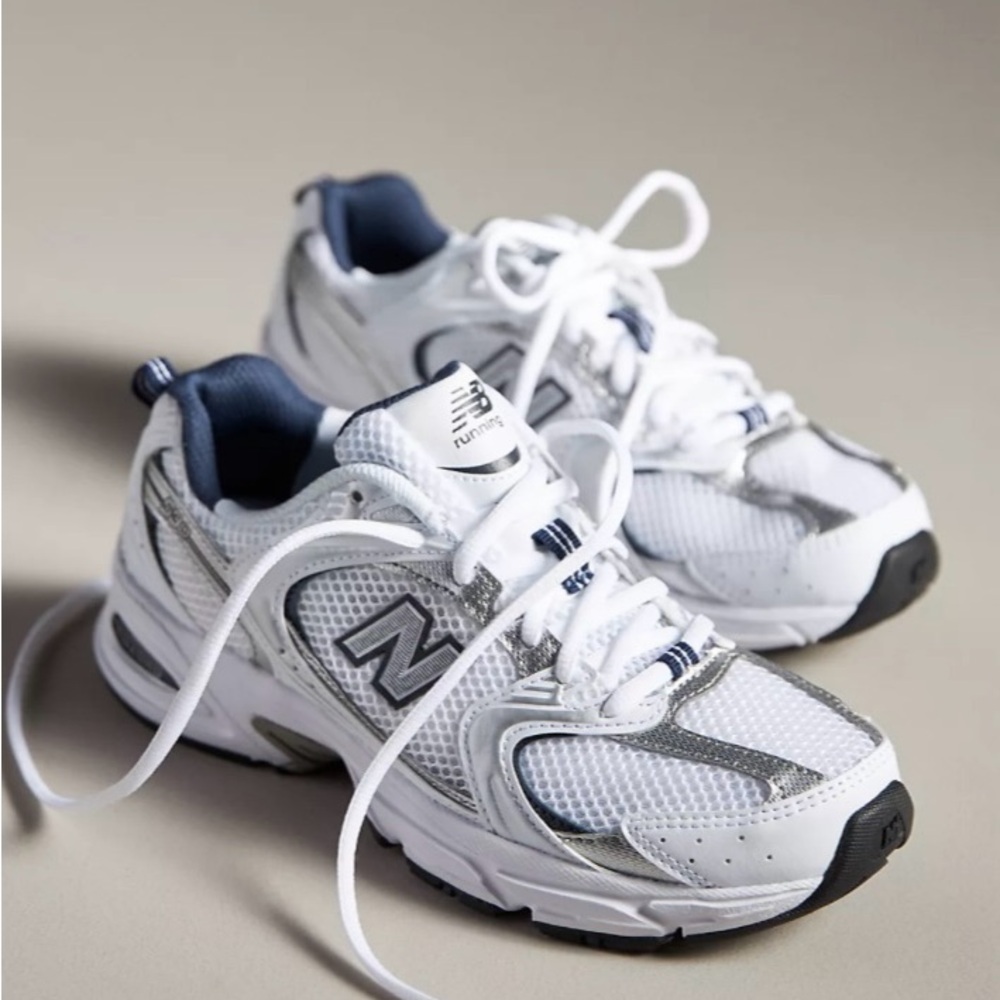 New Balance 530s White and Blue Sneakers